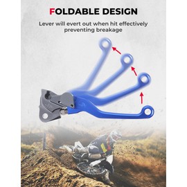 KEMIMOTO CNC Brake Clutch Lever Pivot Levers Set Adjustable Compatible with for YZ125 YZ250 15-23 YZ250F 09-23 YZ450F 09-23 YZ125X 17-23 YZ250X 16-23 YZ250FX 20-23 YZ450FX 19-23 Blue