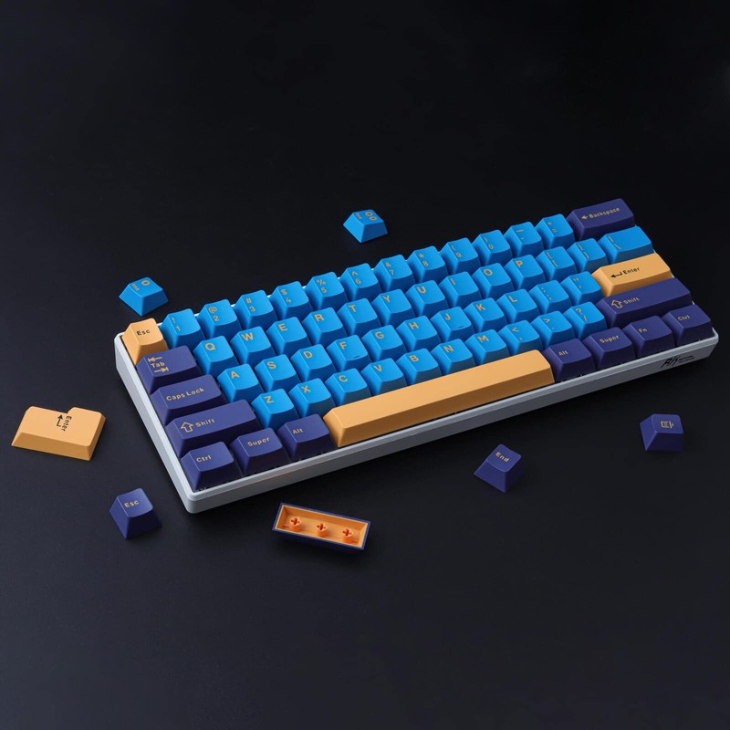 PBT Keycaps 172 Keys Double-Shot Keycaps Custom Keycaps with 7U