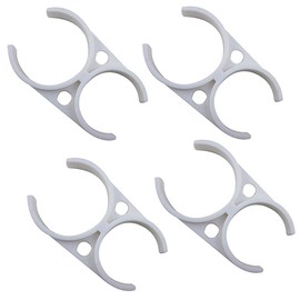 Clip Clamp Bracket Reverse Osmosis RO Housing (4, Double Clip Clamp 2.5"x 2.0")
