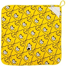 Hayashi WK409400 Loop Towel, Approx. 13.4 x 13.4 inches (34 x 34 cm), Noraneko-Gundan, Onigiri