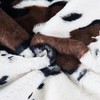 BYTIDE Cow Print Faux Fur Reading Pillow Cover (Cover ONLY,