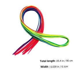 BIUDECO 60pcs Colorful Hair Strings Rainbow Hair Ropes for Girls Fashionable Accessories for Braiding and Ponytails for Parties and Events
