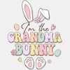 CafePress Happy Easter Grandma Bunny Small Die Cut Sticker, 3"x4"