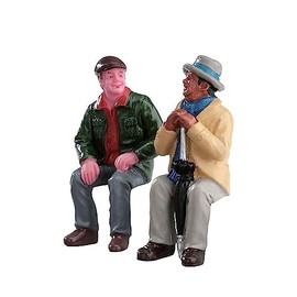 Lemax - CHATTING WITH OLD FRIENDS, SET OF 2