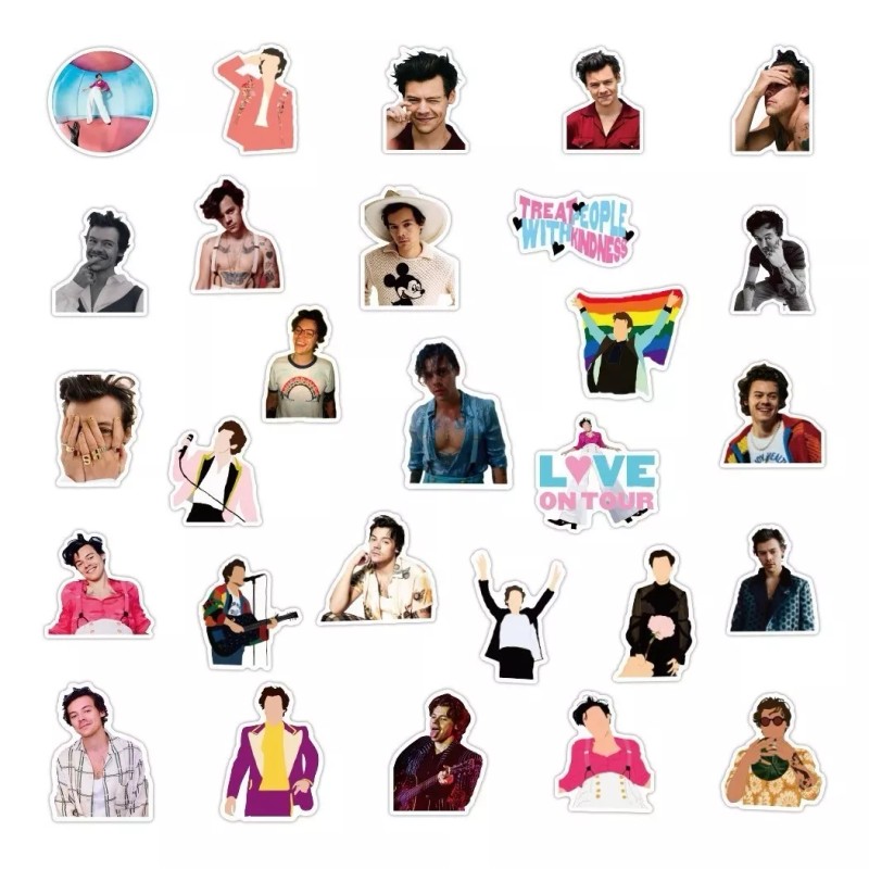 Harry Styles 50 Calcomanias Stickers Pvc One Direction Pop