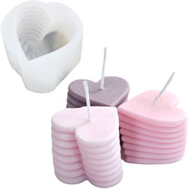 SENCCO Silicone Candle Molds, 3D Silicone Molds for Candle Making, Odorless, Colorless, BPA Free, Silicone Molds for Candle, Wax, Resin, soap, Clay, Chocolate etc