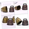 Levemolo DIY Farming Accessories 4pcs Cattle Bells Motif Sheep Bell