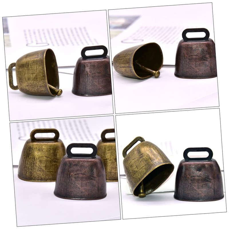 Levemolo DIY Farming Accessories 4pcs Cattle Bells Motif Sheep Bell