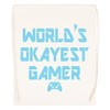 Vendax Worlds Okayest Gamer Beige Turnbeutel mit Kordelzug Drawstring Gym