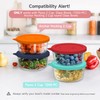 Sophico 2 Cup Round Silicone Storage Cover Lids Replacement for