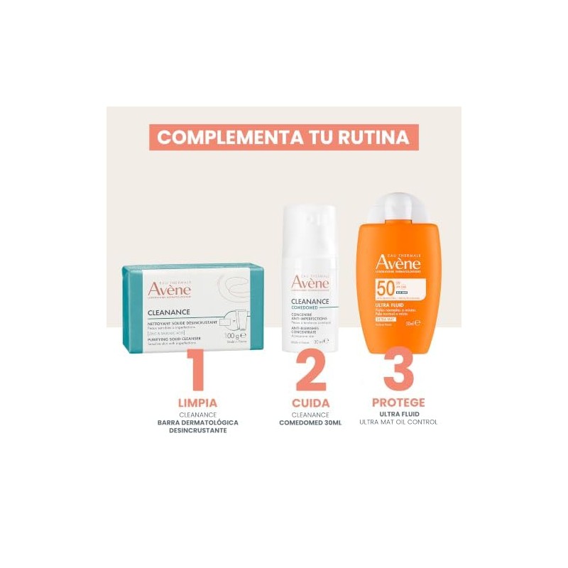 Avene Cleanance Barra Limpiadora Facial, Ácido Salicílico Piel Acneica 100g