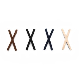 KAMIPITA Japan High Quality Fabric Velour Material Series Cloth X Hairpins, Hair Clips, and Hair Elastics! Easy to install, easy to put on and take off, leaving no trace (3.0 x 1.2 inches (7.5 x 3
