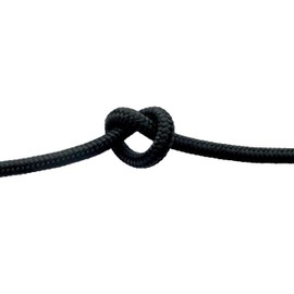 CBKnot Premium 1/4" Stiff Polyester Halter Cord Rope - Used by Elite Horse Trainers to Manufacture halters. Low Stretch, High Strength. USA Made. Numerous Colors & Lengths. (Black, 50 ft.)