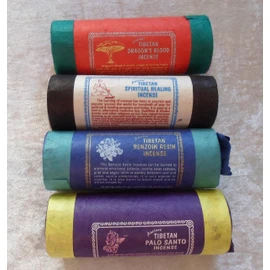 4 Pack Of Tibetan Incenses - Range Of Herbs & Spices (Dragons Blood, Spiritual, Benzoin & Palo Santo)