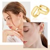 2 Pairs Gold Plated Earrings for Women, Small Silver Earrings,