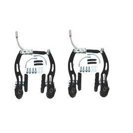 AARNAV BMX MTB Mountain Bike V Brakes Caliper Replacement V Brakes Front and Rear Set Pull V Brakes with V Brake Accessories Suitable for All Bikes (V Brake Set with Accessories)