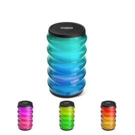 Portable Wireless Bluetooth Speaker with Beat-Driven LED Lights, Powerful HD Sound, Built-in Mic to Take Calls, Stream Music for Home, Outdoor & More