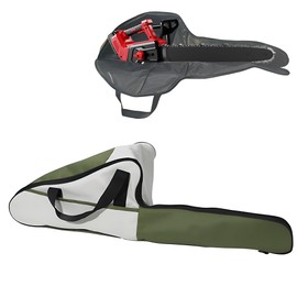 WLSANX 20 inch Chainsaw Carrying Bag, Chainsaw Storage Bag, Oxford Cloth Chainsaw Case Bag, Portable Chainsaw Holder Fit for 16"/18"/20", Chainsaw Bag with Buffer Cotton & Handle Sticky (Green)