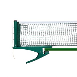 Relaxdays Rete Ping Pong, Tennis Tavolo, Regolabile, HxLxP: 15 x 174 x 2,5 cm, Portatile, Giardino, Esterno, Verde