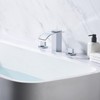 SUMERAIN 3 Hole Deck Mount Roman Tub Faucet Waterfall Bath