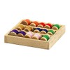 MyTinyWorld Dolls House Miniature Wooden Tray With 15 Assorted Cotton Reels