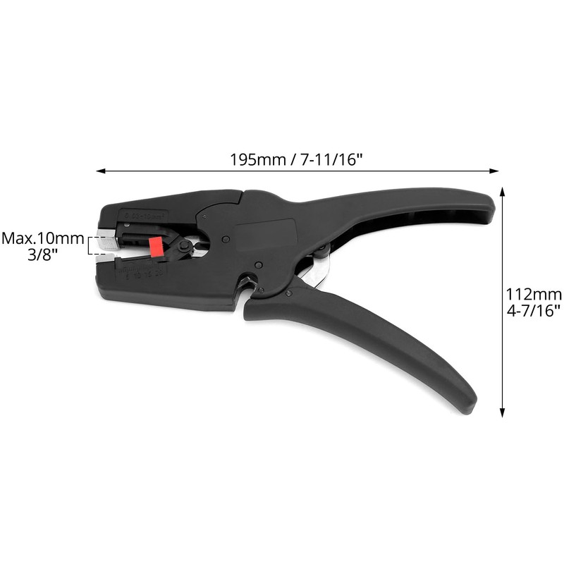 QWORK® Automatic Wire Stripper, Cable Stripper 0.03-10.0 mm², Electricians Tools