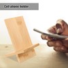 VILLCASE 2 x Bamboo Phone Holder, Universal Tablet Stand, Desktop