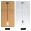 MAYNA 1-Pack Brushed Nickel Ceiling Light Fixture, Simple Silver Mini