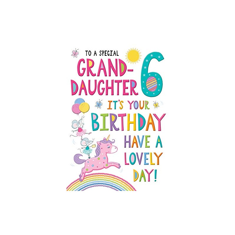 Regal Publishing Juvenile Birthday Card Age 6 Granddaughter - 9