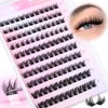 Self Adhesive Eyelashes Natural Look Wispy Self Adhesive Cluster Lashes