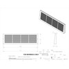 Imperial RG0320 2-Inch Projection Baseboard Return Grill, 30 x 8-Inch,