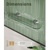 WZKALY Glass Shelf for Bathroom, 20 Inch Glass Floating Shelves