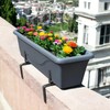 com-four® 4x flower box holder for balcony parapets and railings