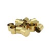 shapesbyX 50pcs 8mm Round Inner Hole Gold Tone Stainless Steel