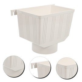 WHAMVOX Rain gutter collection bucket, rain gutter, rain barrels for collecting rainwater from the gutter, water deflector, rainwater collection bin