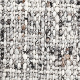 Kosas Home Lynwood 24 x 36 Heathered Wool Area Rug in Gray/Ivory