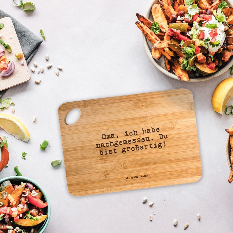 Mr. & Mrs. Panda Bamboo Chopping Board Grandma, Ich Habe