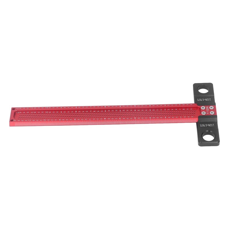 Woodworking Scriber T Square Ruler Metric Aluminum Alloy for Carpenter
