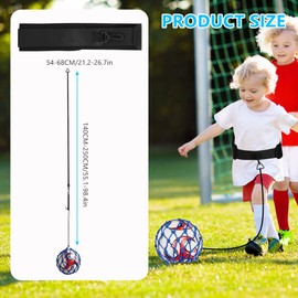Ainiv Football Kick Trainer, Kick Trainer, Solo Trainer, Training Device Solo Football Trainer with Adjustable Waist Belt, Football Training Aid Training for Children, Gifts Boys