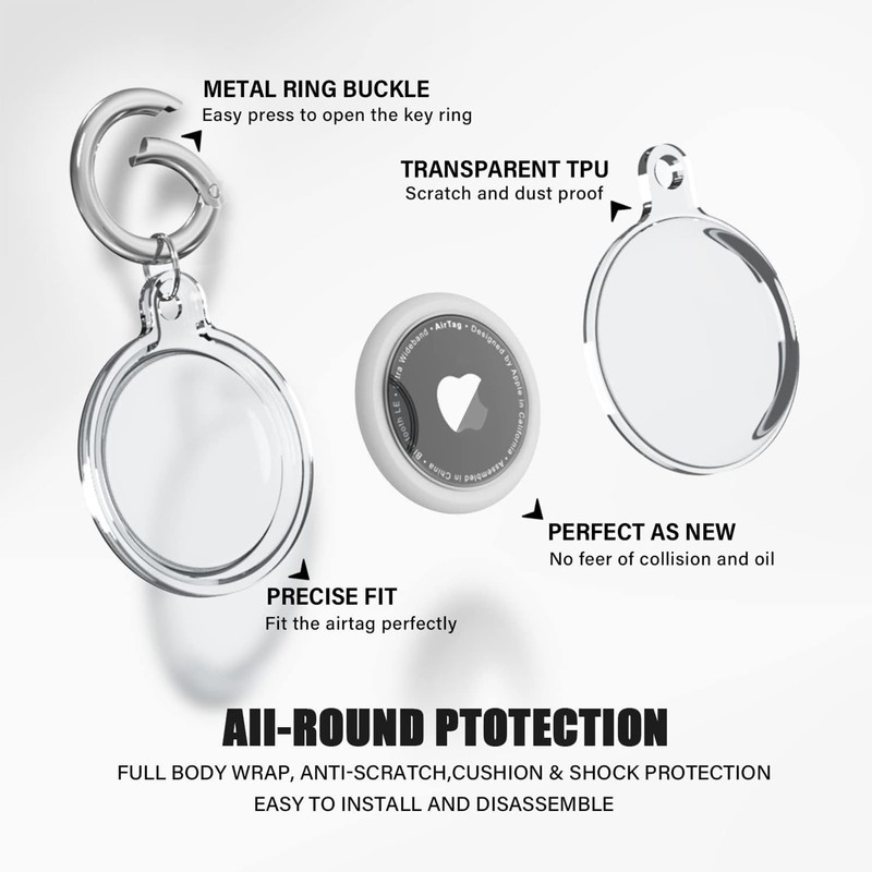 Smart Tracker for AirTag, Protective Case, Air Label, Protective Cover,