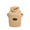 Fyne-Finds Ceramic Cream Utensils Holder Cutlery Storage Pot with Handles