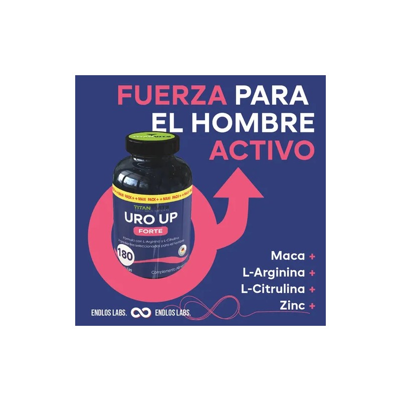 Uro Up Forte | 180 Capsulas | Suplemento Para La
