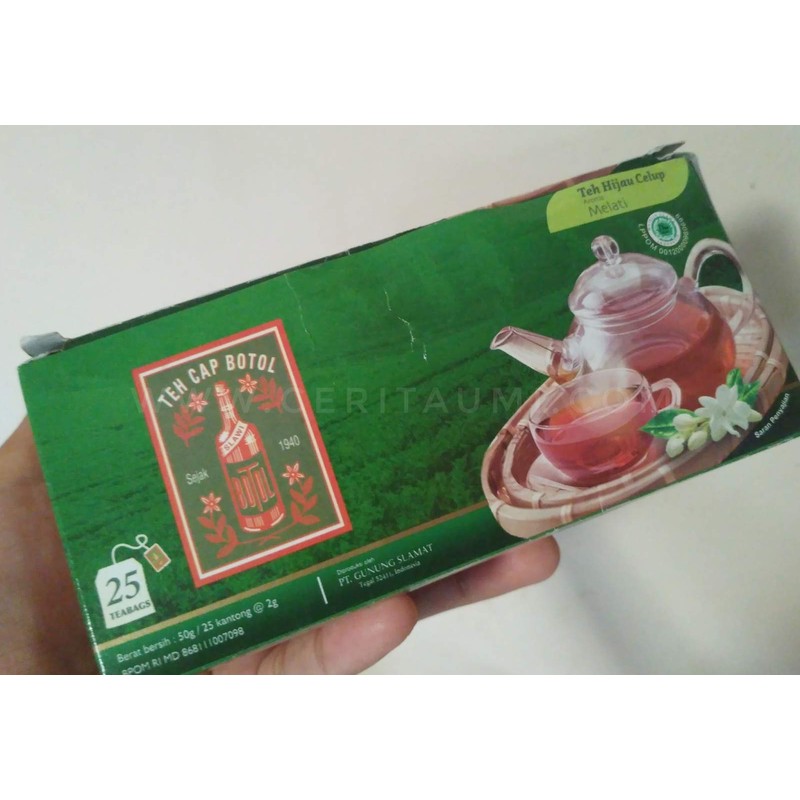 Teh Cap Botol Green Pack Tea Bags, 1.76 Oz (Pack