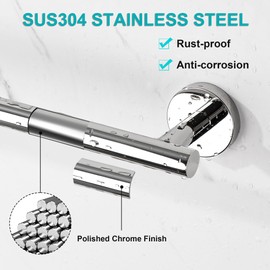 SAYAYO Towel Rail Wall Mounted Bathroom Hand Towel Holder Chrome 60CM/24-Inch SUS304 Stainless Steel, EGKN2301FT-600-C