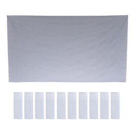 VBESTLIFE 60 Inch Metal Anti Light Projector Screen Supports 4K Projection, Foldable Portable Projection Screen Antiwrinkle Double Sided Projector Curtain for Home Theaters Conference Presentations