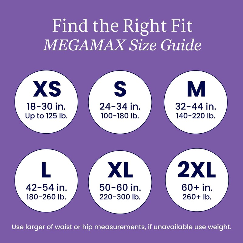 NorthShore MegaMax Adult Overnight Diapers, 12-Hour Tab-Style, X-Large, 10 Count