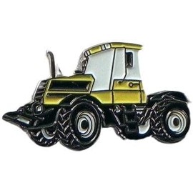 GBJUK Yellow Tractor Enamel Pin Badge Lapel