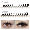 COZBIRD Classic Eyelash Extensions Supplies Individual Lashes Single 0.07mm D