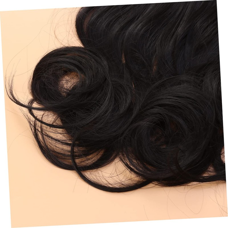 IWOWHERO Curly Ponytail Hair Extension Ribbon Drawstring Synthetic Hairpiece for