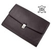 ALASSIO Udine 41016 Document Case with Lock and Zip Compartment